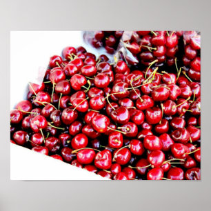 För körsbärfotografi för affisch röd Kalifornien