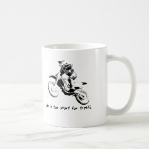 För kort för trafiken - Dirt Bike Motocross Mugg