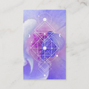 För kosmisk Yoga Reiki för geometri blåttro fö Visitkort