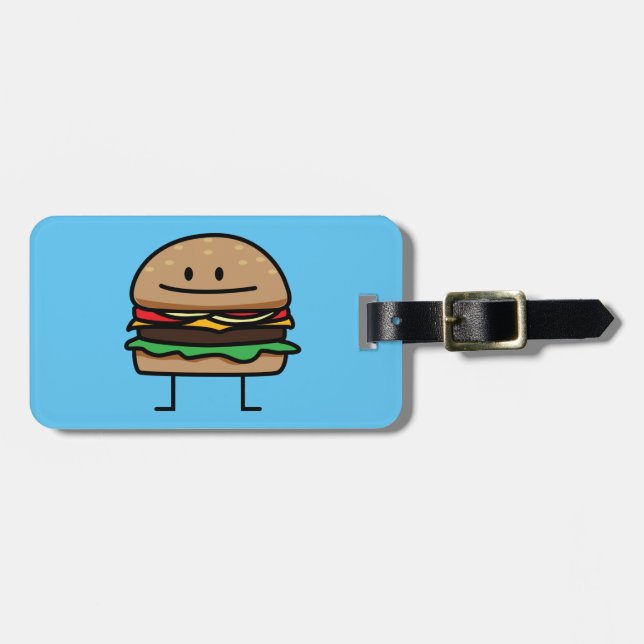 För köttnötkött för Cheeseburger hamburgare mald Bagagebricka (Horisontell Framsida)