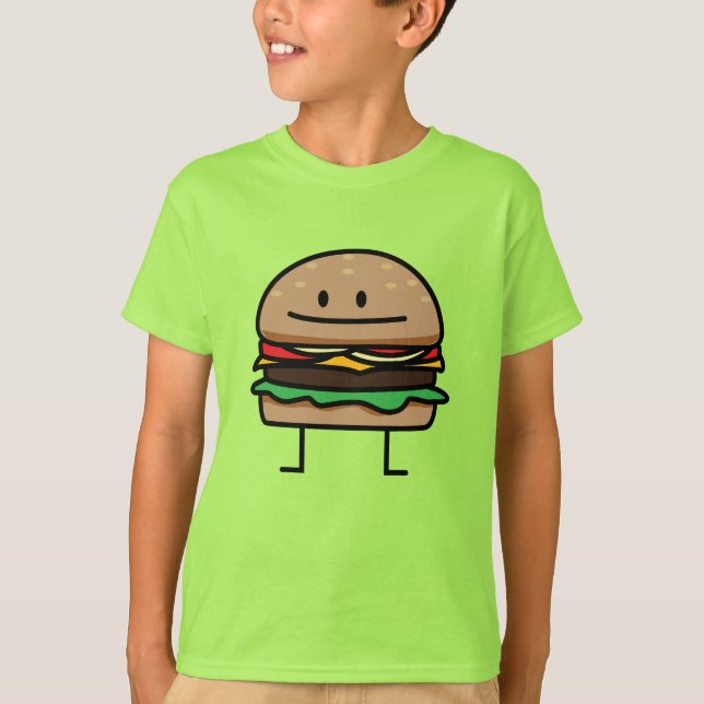 För köttnötkött för Cheeseburger hamburgare mald T-shirt (Framsida)