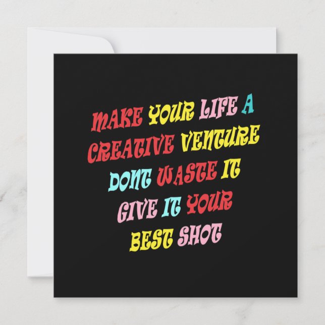 FÖR KREATIVA ÄVENTYR OCH MÄNNISKOR SOM ÄLSKAR LIVE INBJUDNINGAR (Framsida)