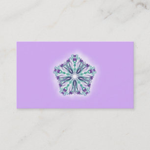 För krickalavendel för *~* purpurfärgad Mandala Visitkort