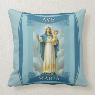 För KRISTUSBARN för AVE MARIA JUNGFRULIG MARY Kudde