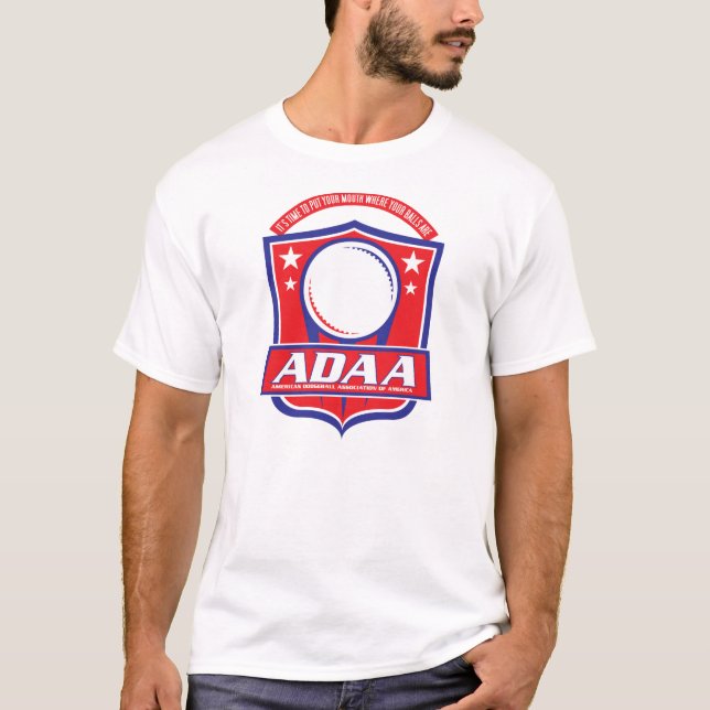 För kultfilm T för ADAA Dodgeball skjorta T-shirt (Framsida)