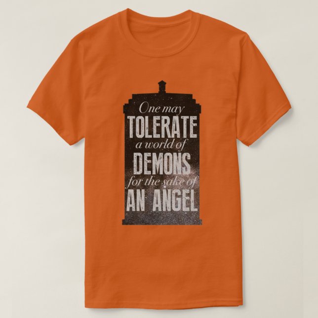För kummel av ängel t shirt (Design framsida)