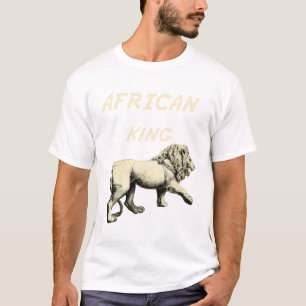 För kungafrika för lejon kung afrikansk konst tee