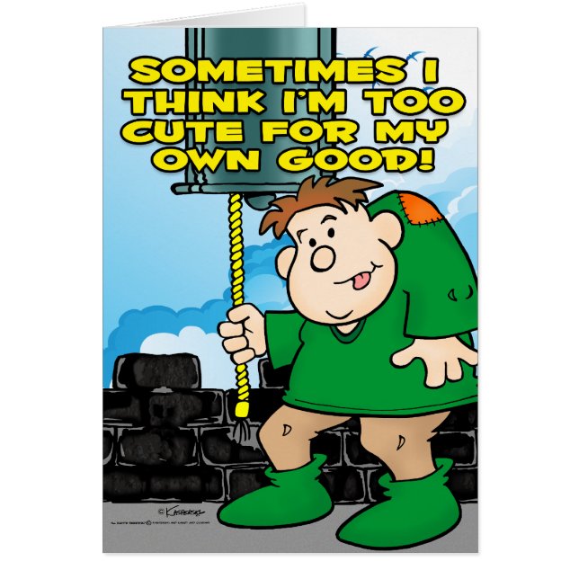 För kute hälsningskort (Framsidan)