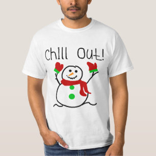 För kyla snögubbeTshirts och gåvor ut T-shirt