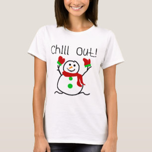 För kyla snögubbeTshirts och gåvor ut Tröja