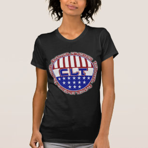 FÖR LABBTECH FÖR CLT PATRIOTISK KLINISK USA FLAGGA T-SHIRT