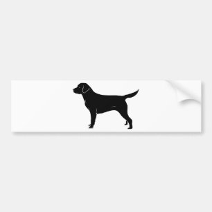 För Labrador för klassiker svart Silhouette Bildekal