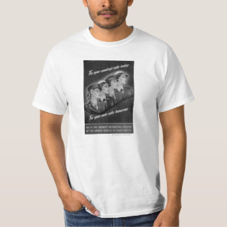 För land vintage WWII WACS/WAVES/SPARS/WASPS T Tee Shirt