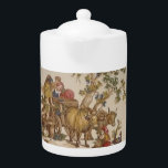 För landToile för vintage fransk tekanna mönster<br><div class="desc">För det landToile för vintage väljer den franska tekannan mönster ditt format!</div>