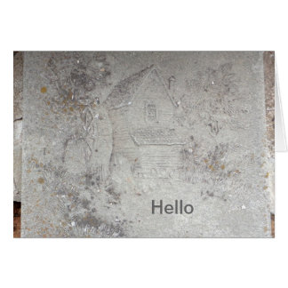 För lång tid hälsningskort