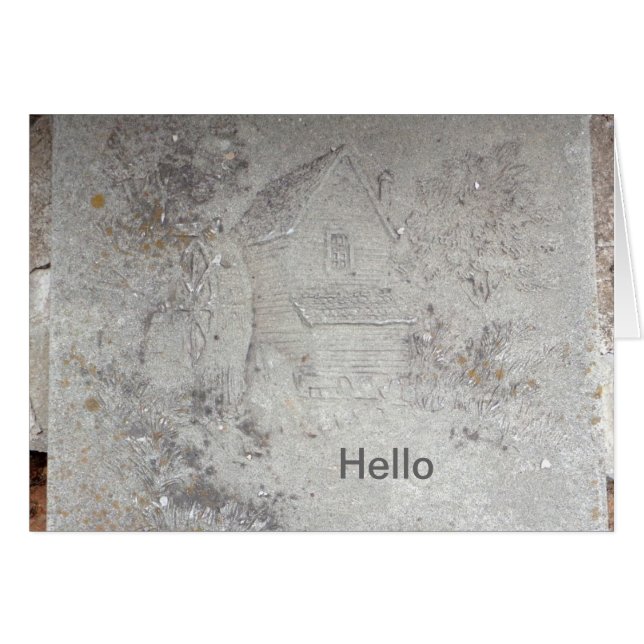 För lång tid hälsningskort (Framsidan Horizontal)