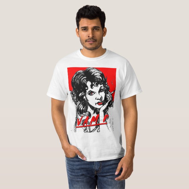 FÖR LÄPPARKONST FÖR VAMPYR RÖD JACK JOYA TEE SHIRT (Hel framsida)