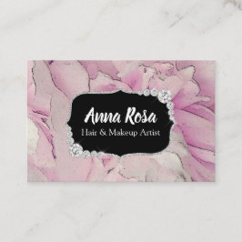 För lavendelskönhet för *~* rosa diamant Bling för Visitkort