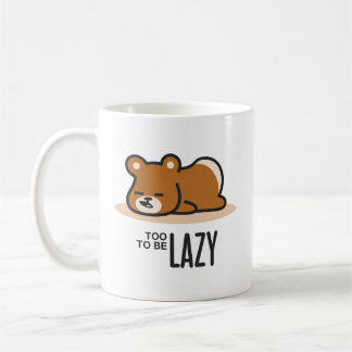 För Lazy för att vara Lazy Kaffemugg