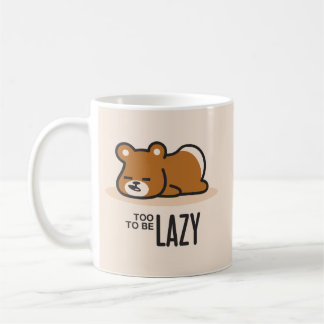 För Lazy för att vara Lazy Kaffemugg