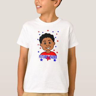 För ledarepojke för tecknad framtida le t-shirt