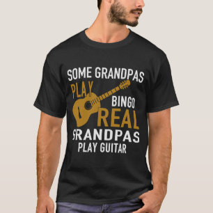 FÖR LEKBINGO FÖR NÅGRA MORFÄDER GITARR FÖR LE TEE SHIRT