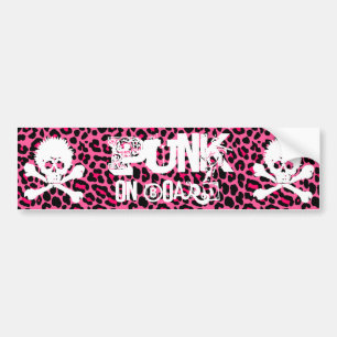 För leopardtryck för Punk ombord bildekal