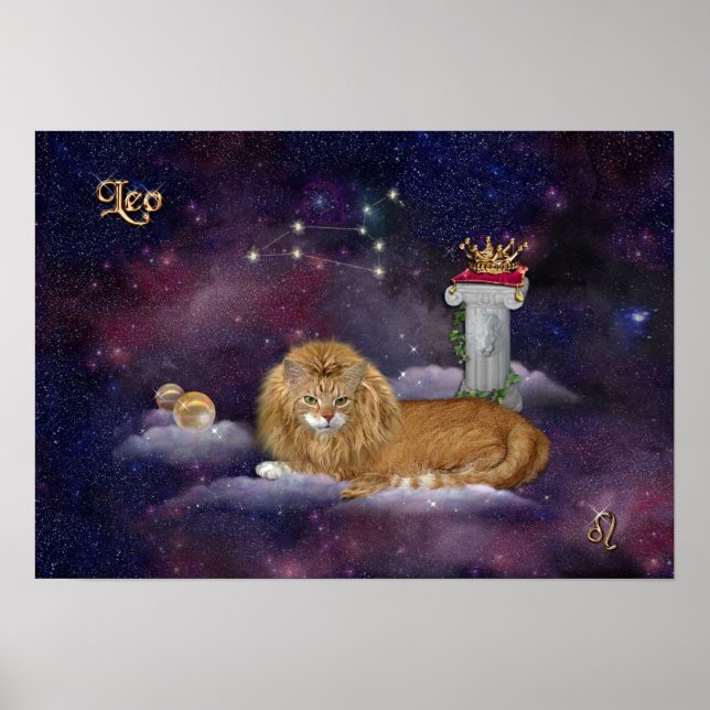 För Leos och Cat Lovers Poster (Framsidan)