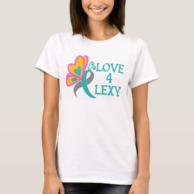 För Lexy för kärlek 4 T-tröja medvetenhet T-shirt (Framsida)