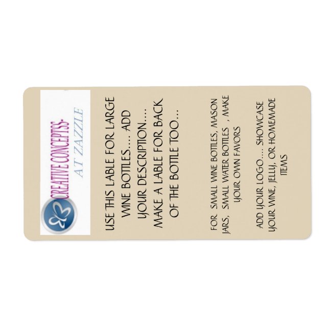 FÖR LG, SMALL VIN FLASKOR, BURK, SMÅ VATTEN FRAKTSEDEL (Framsidan)