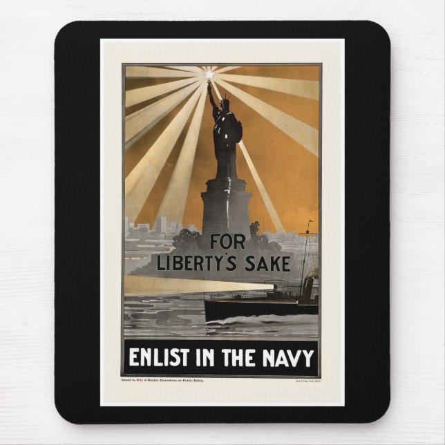 För Liberty's Sake ~ Enlist i flottan Musmatta (Framsidan)
