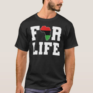 För Life Afrika Kärlek Black African American Hist T Shirt