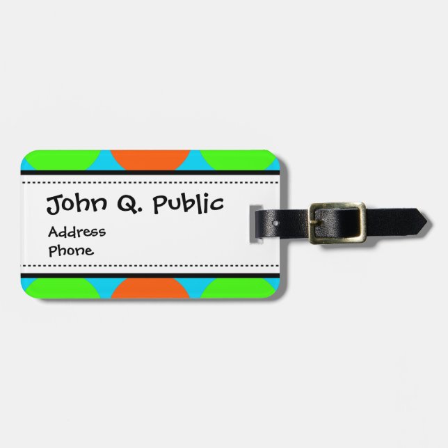 För limefruktgrönt för sommaren cirklar den bagagebricka (Horisontell Framsida)