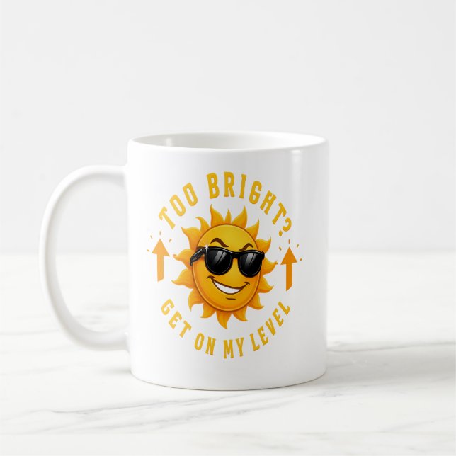 För ljus? Sätt på min spak Kaffemugg (Vänster)