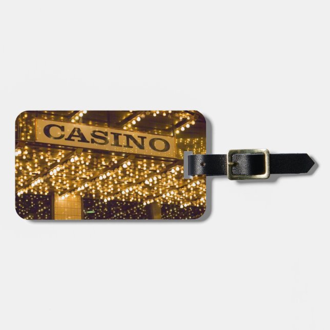 För ljusLas Vegas för kasino ljusa pengar dobbleri Bagagebricka (Horisontell Framsida)