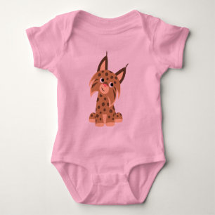För lodjurbaby för gullig tecknad Prankish ranka Tee Shirt
