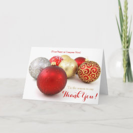 För logotypaffär för röd prydnad beställnings- helgkort