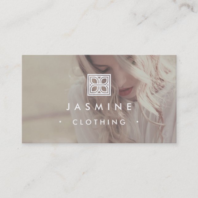 För logotypdesign för ★ modern fotografi visitkort (Framsida)