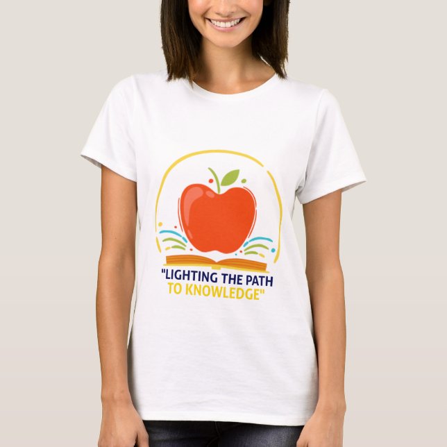 För Logotypen Lärare T Shirt (Framsida)