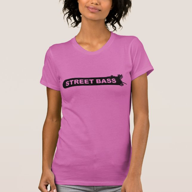 För logotypflickor för gata skräddarsy bas- t-shirt (Framsida)