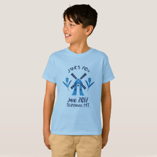 För logotypfödelsedag för ungar 70th T-tröja T-shirt