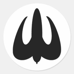 För logotyprunda för FA svart klistermärke