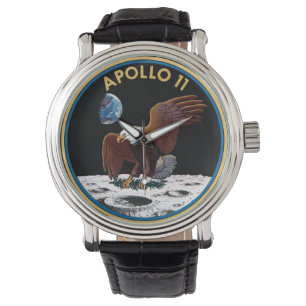För logotyprunda för NASA Apollo 11 klocka