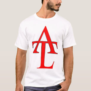 För logotypvit för ATL röd utslagsplats Tee Shirt
