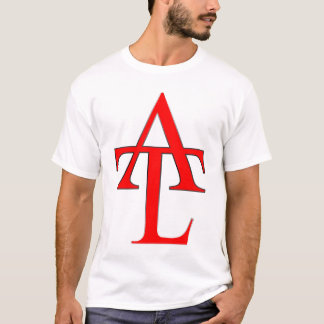 För logotypvit för ATL röd utslagsplats Tee Shirt