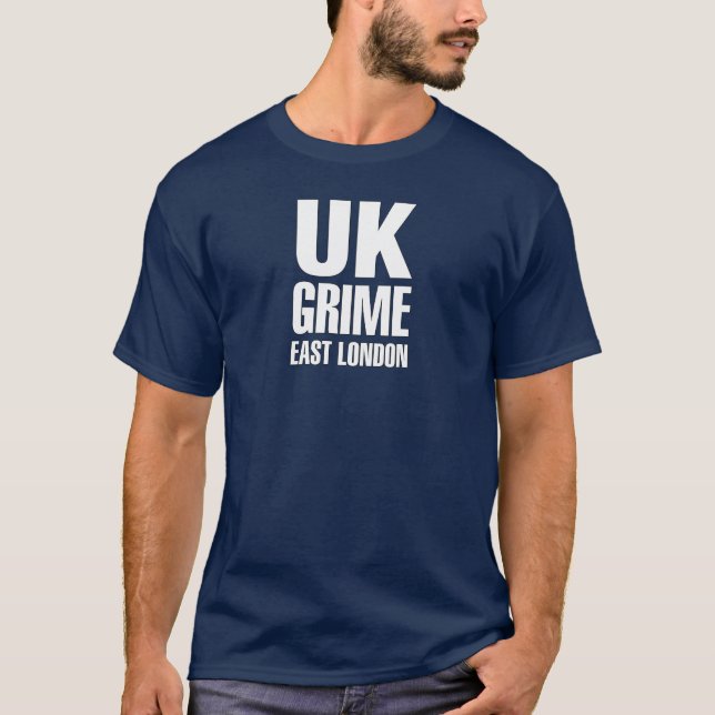För london för UK-smuts östlig färg vit T-shirt (Framsida)