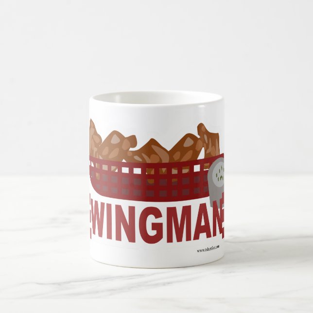 För Lookhöna för Wingman militär slogan Kaffemugg (Center)