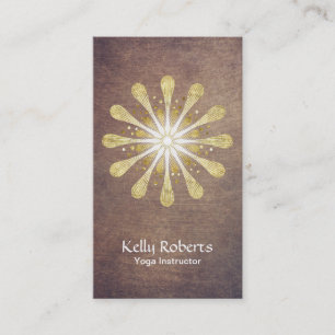 För lotusblommaMandala för Yoga & för meditatio Visitkort