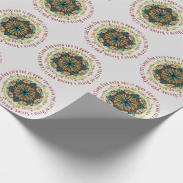 För Luke för målat glassjulkran Verse 2:11 Presentpapper