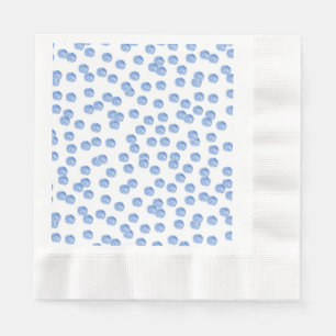 För Luncheonpapper för blått polka dots myntade Pappersservett